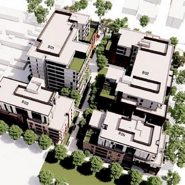 The Avenue Apartments in Coburg subdivision